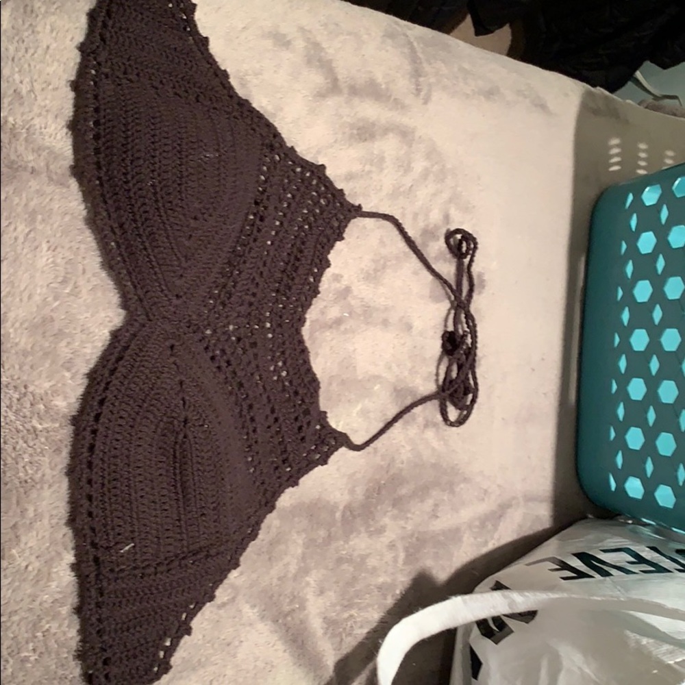 SMU crochet bikini top